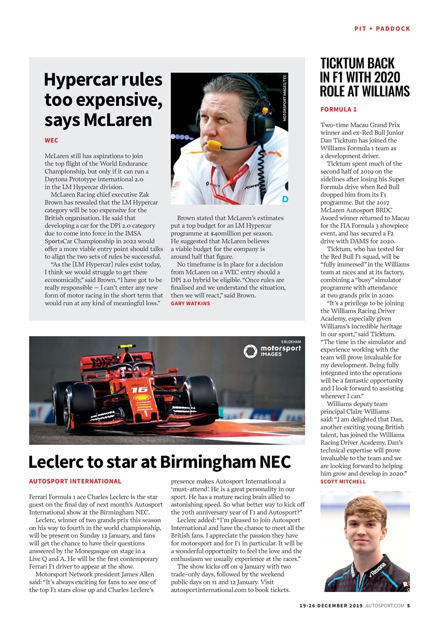 Autosport Preview Pages