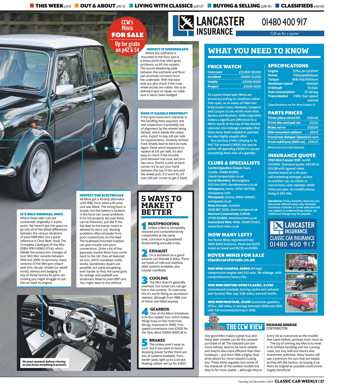 Classic Car Weekly Preview Pages