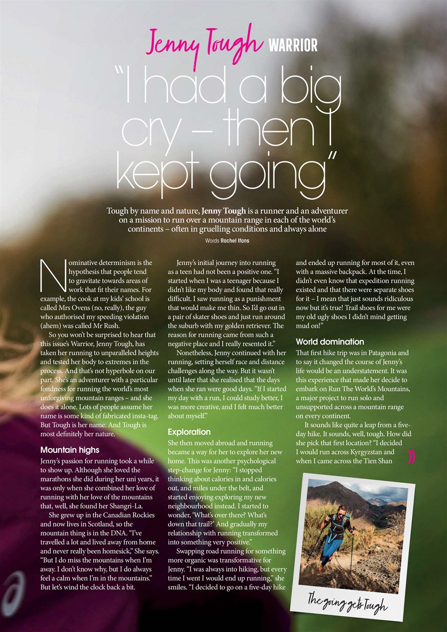 Women’s Running Preview Pages