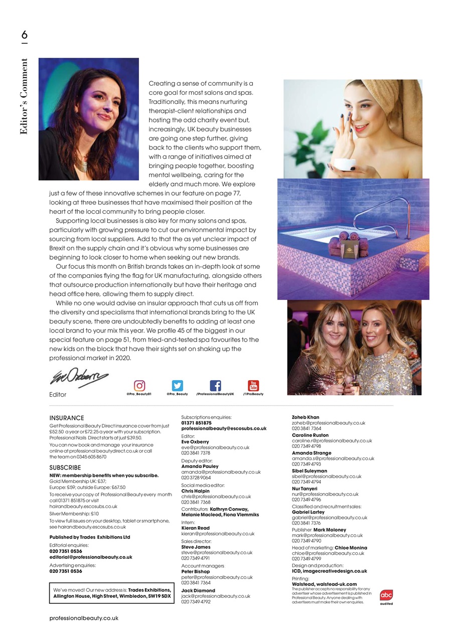 Professional Beauty Preview Pages