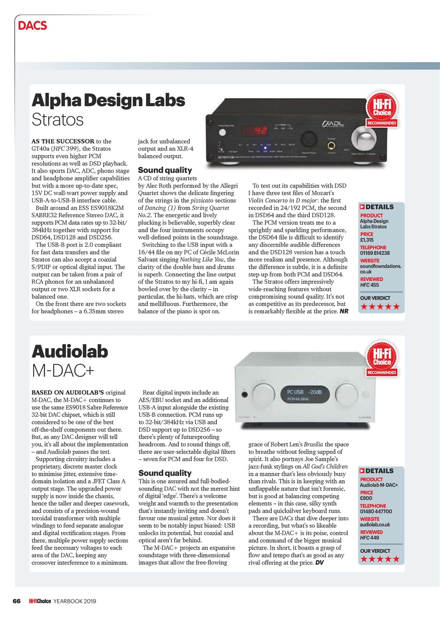 Hi-Fi Choice Preview Pages