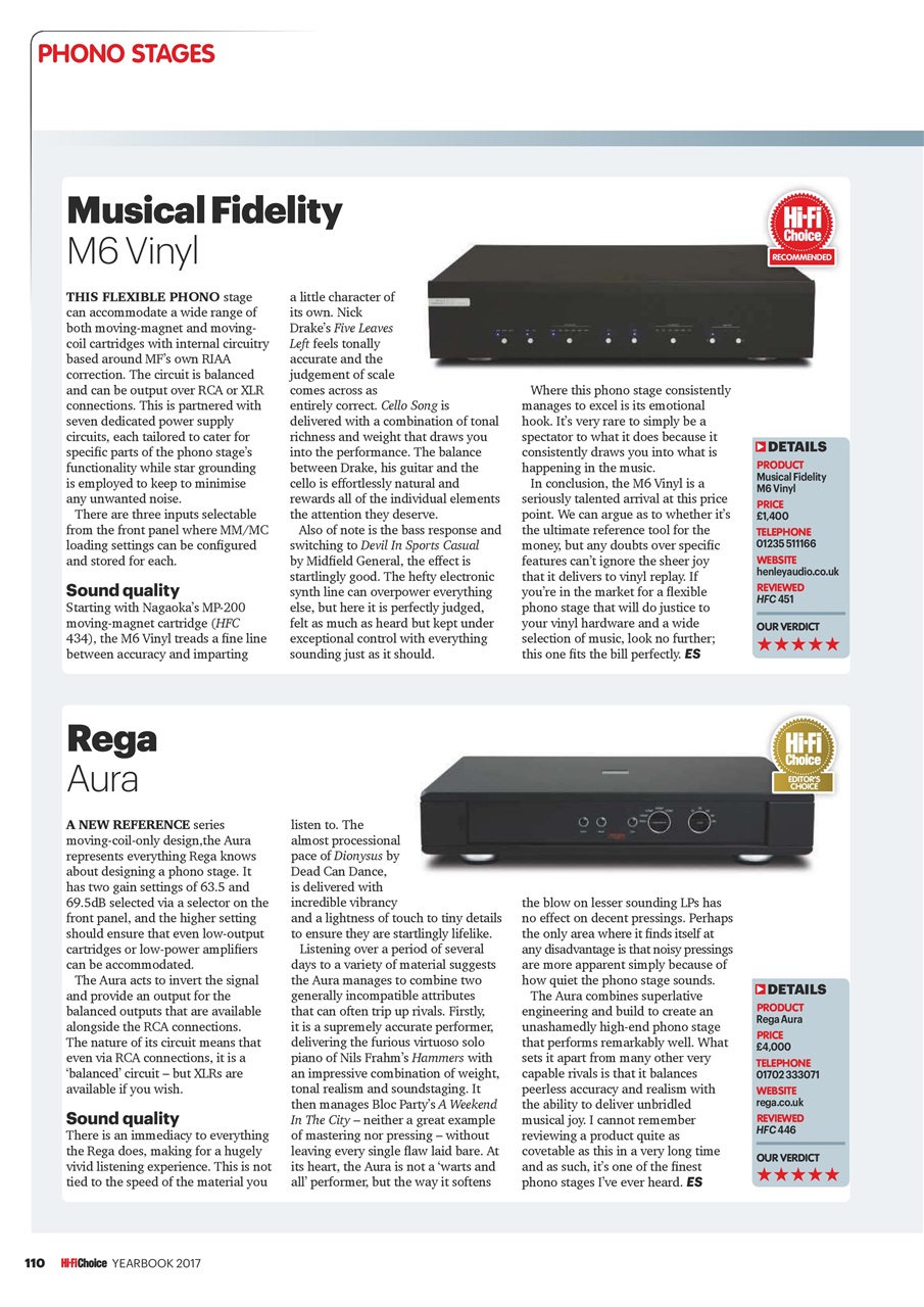 Hi-Fi Choice Preview Pages