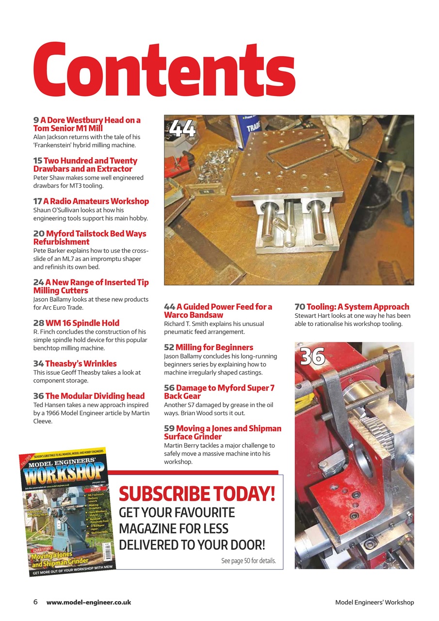 Model Engineer & Workshop Magazine Preview Pages