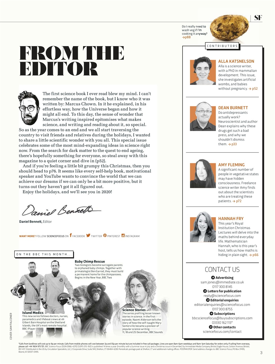 BBC Science Focus Magazine Preview Pages