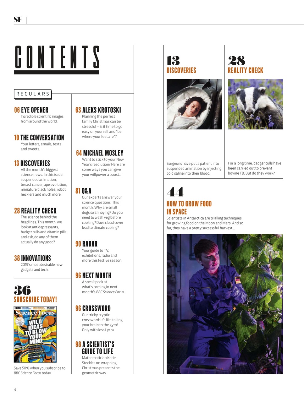 BBC Science Focus Magazine Preview Pages