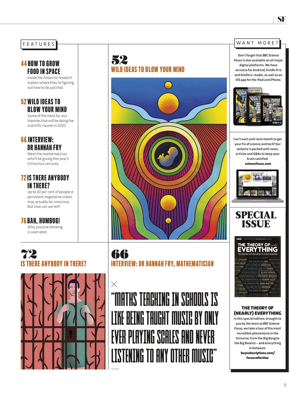 BBC Science Focus Magazine Preview Pages