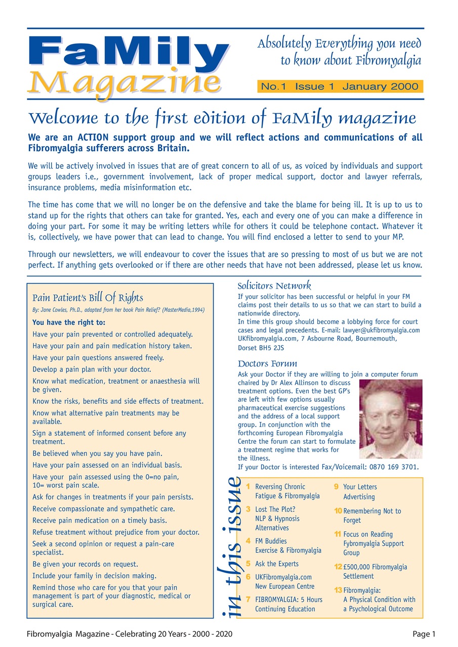 Fibromyalgia Magazine Preview Pages