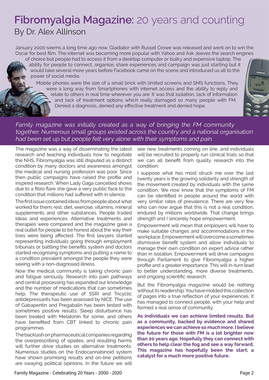 Fibromyalgia Magazine Preview Pages