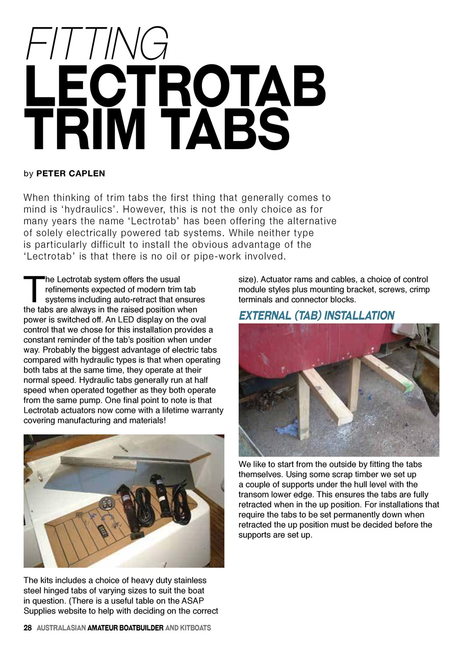 Australian Amateur Boat Builder Preview Pages