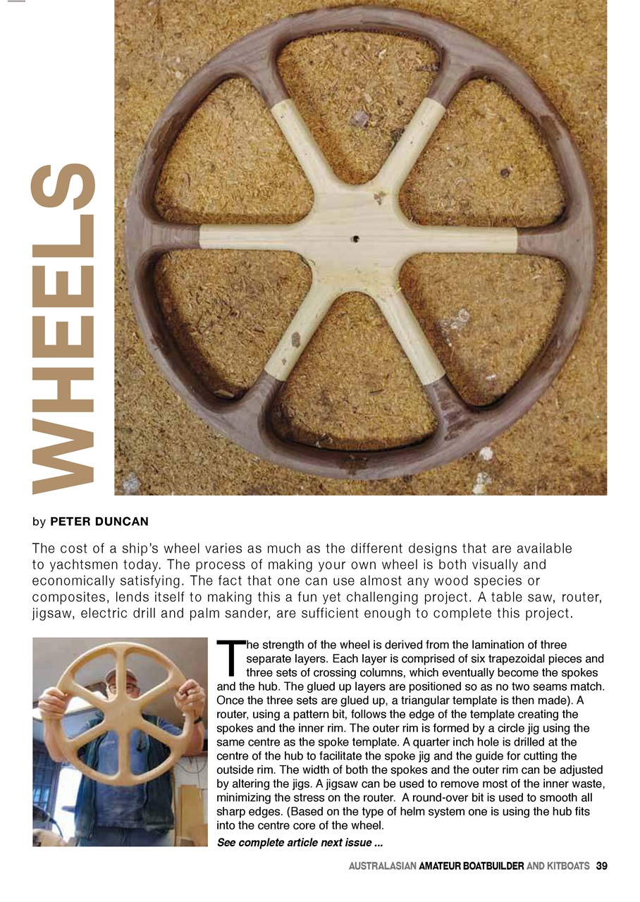 Australian Amateur Boat Builder Preview Pages