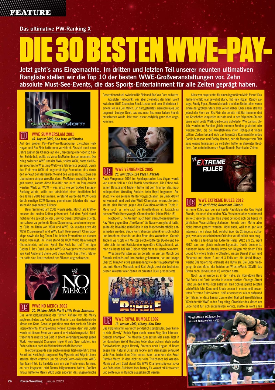 Power-Wrestling Preview Pages