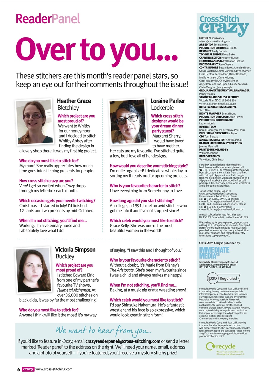 Cross Stitch Crazy Preview Pages