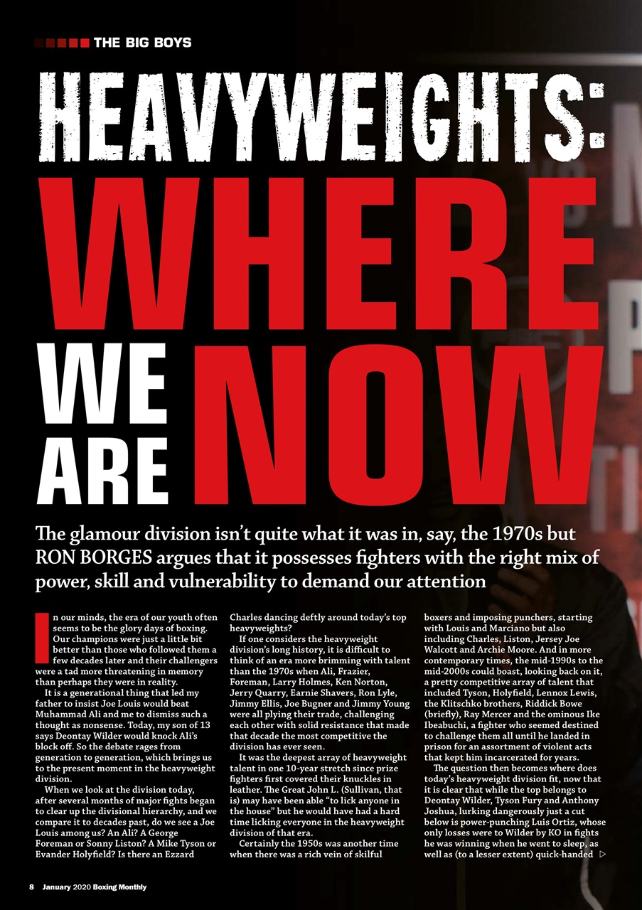 Boxing Monthly Preview Pages