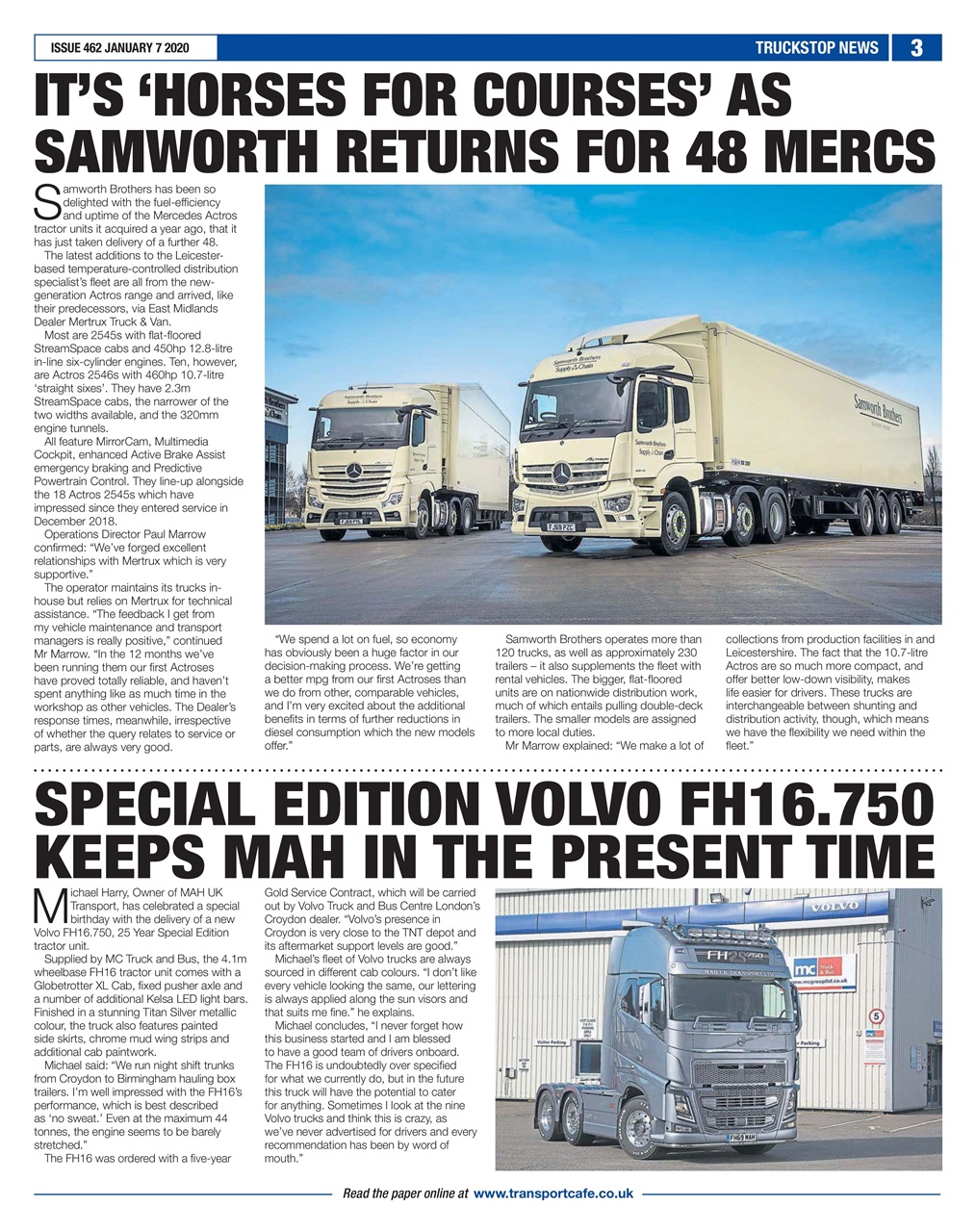 Truckstop News Preview Pages