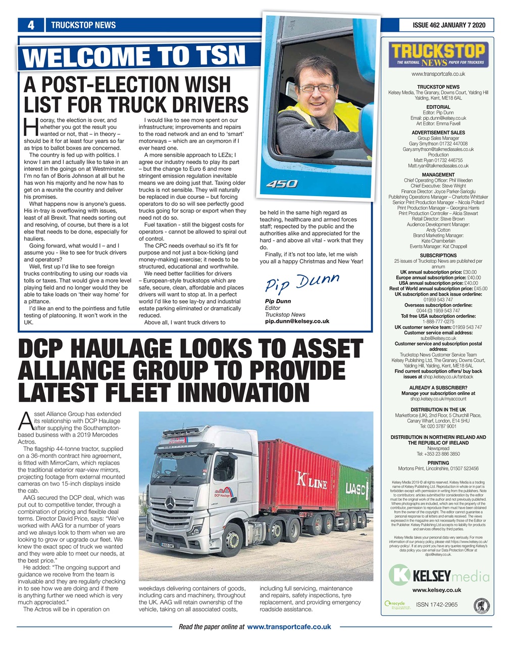 Truckstop News Preview Pages