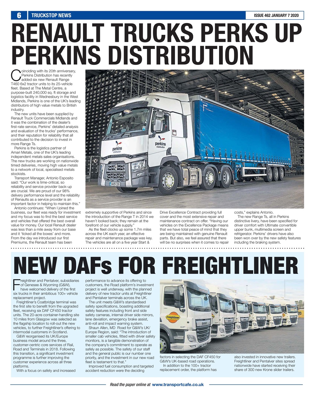 Truckstop News Preview Pages