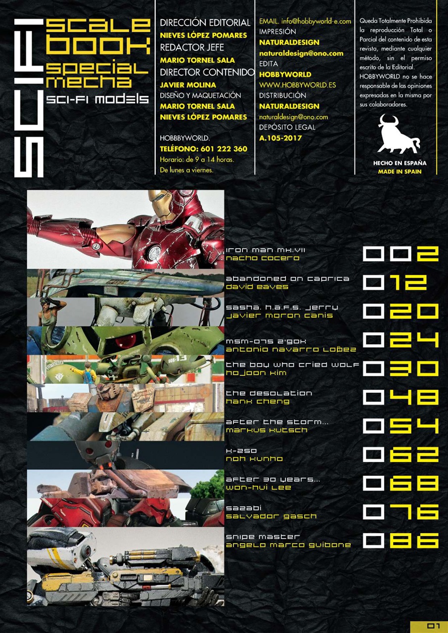 SCIFI SCALE Preview Pages