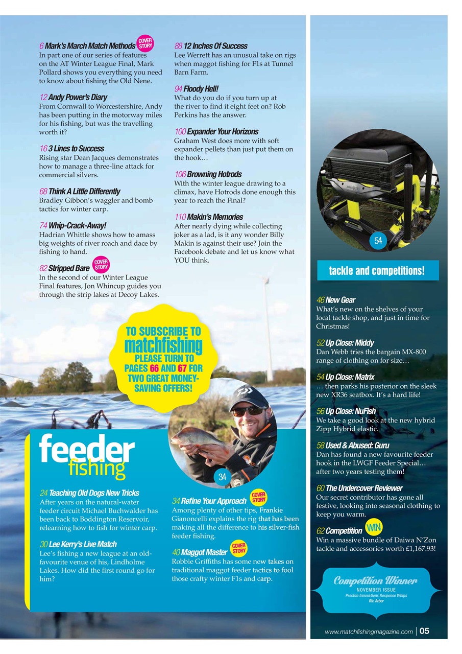 Match Fishing Preview Pages