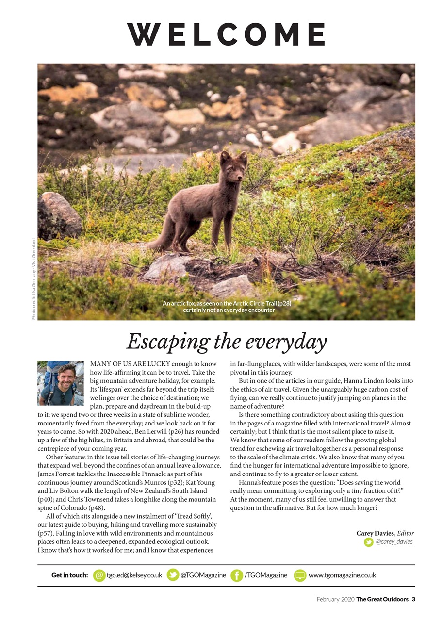 TGO - The Great Outdoors Magazine Preview Pages
