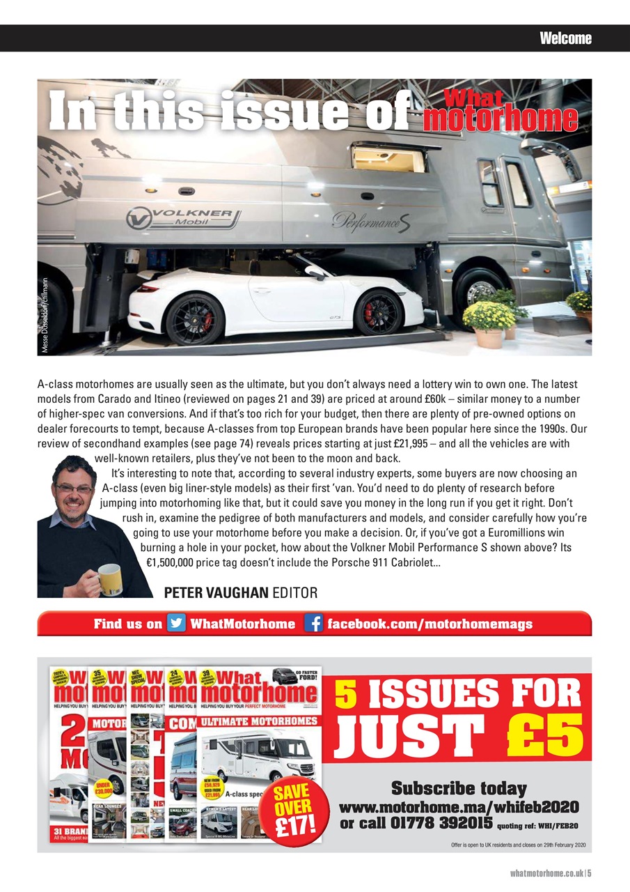 What Motorhome magazine Preview Pages