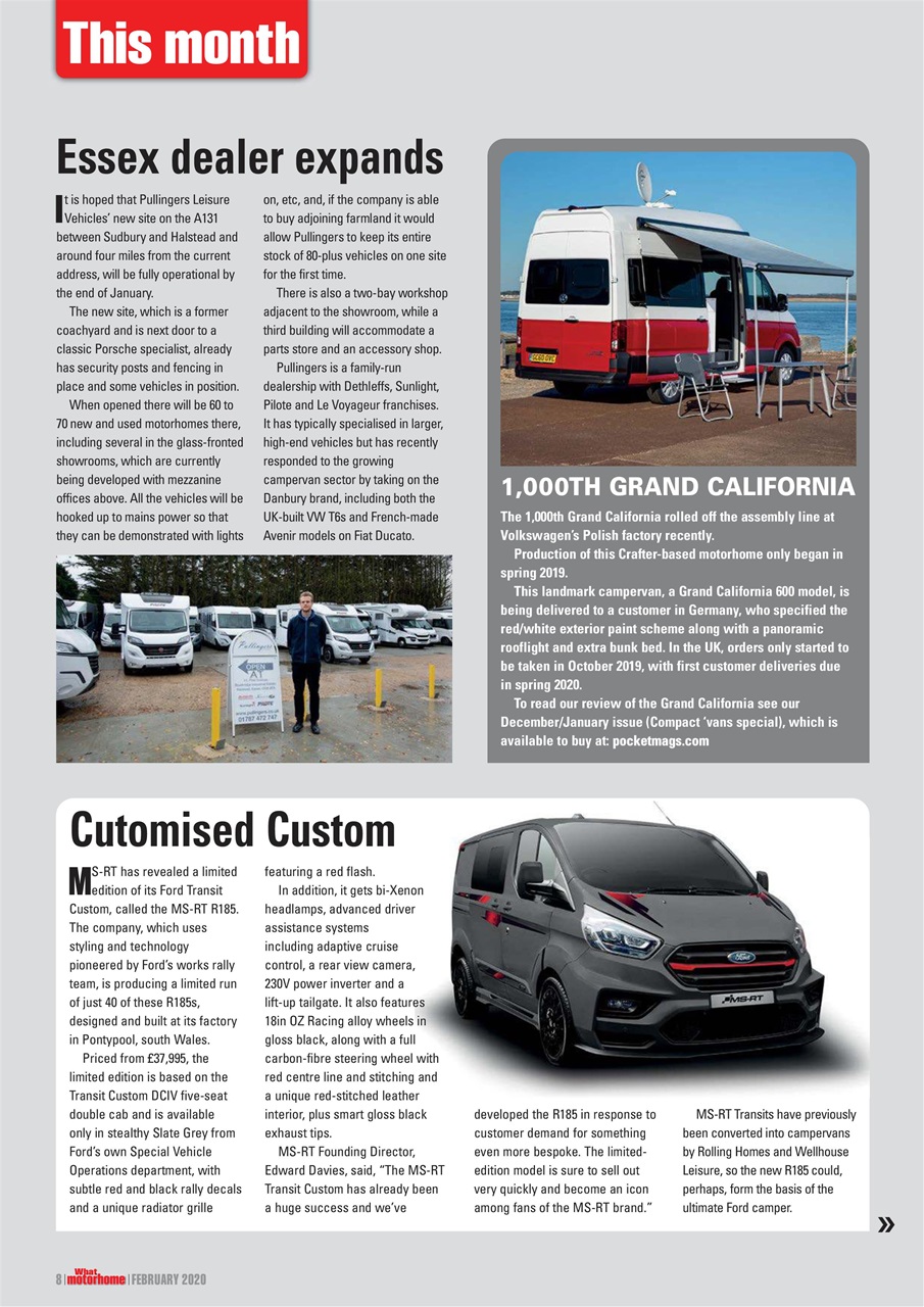 What Motorhome magazine Preview Pages