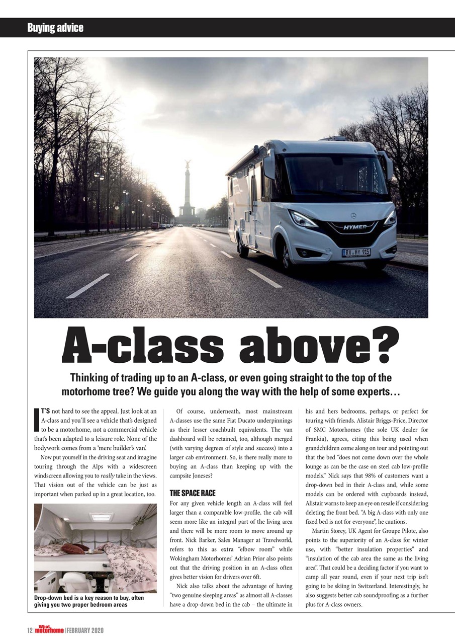 What Motorhome magazine Preview Pages