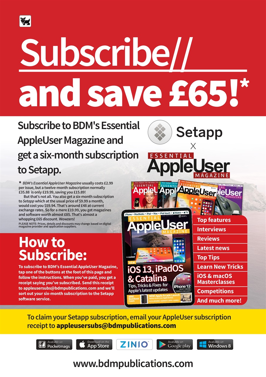 Essential Apple User Preview Pages