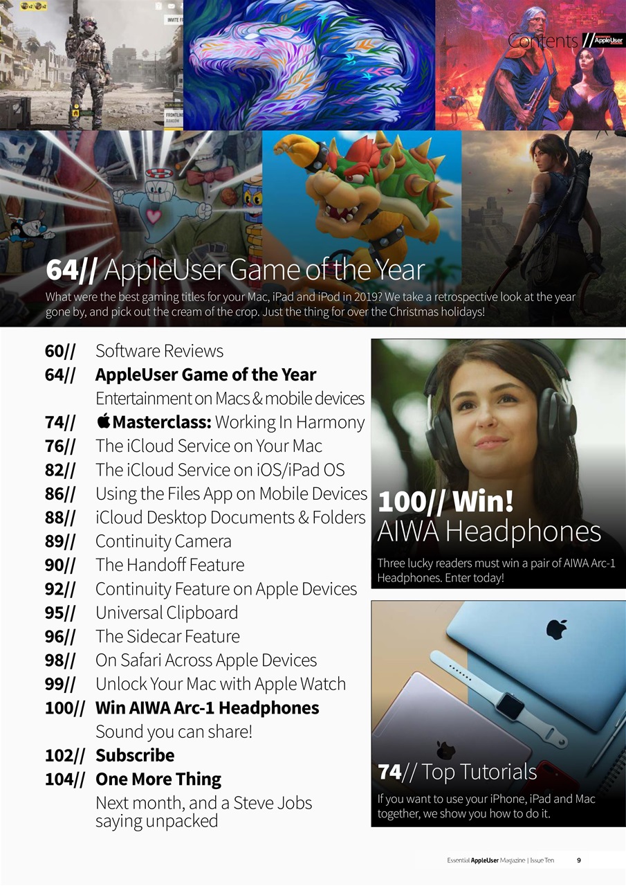 Essential Apple User Preview Pages