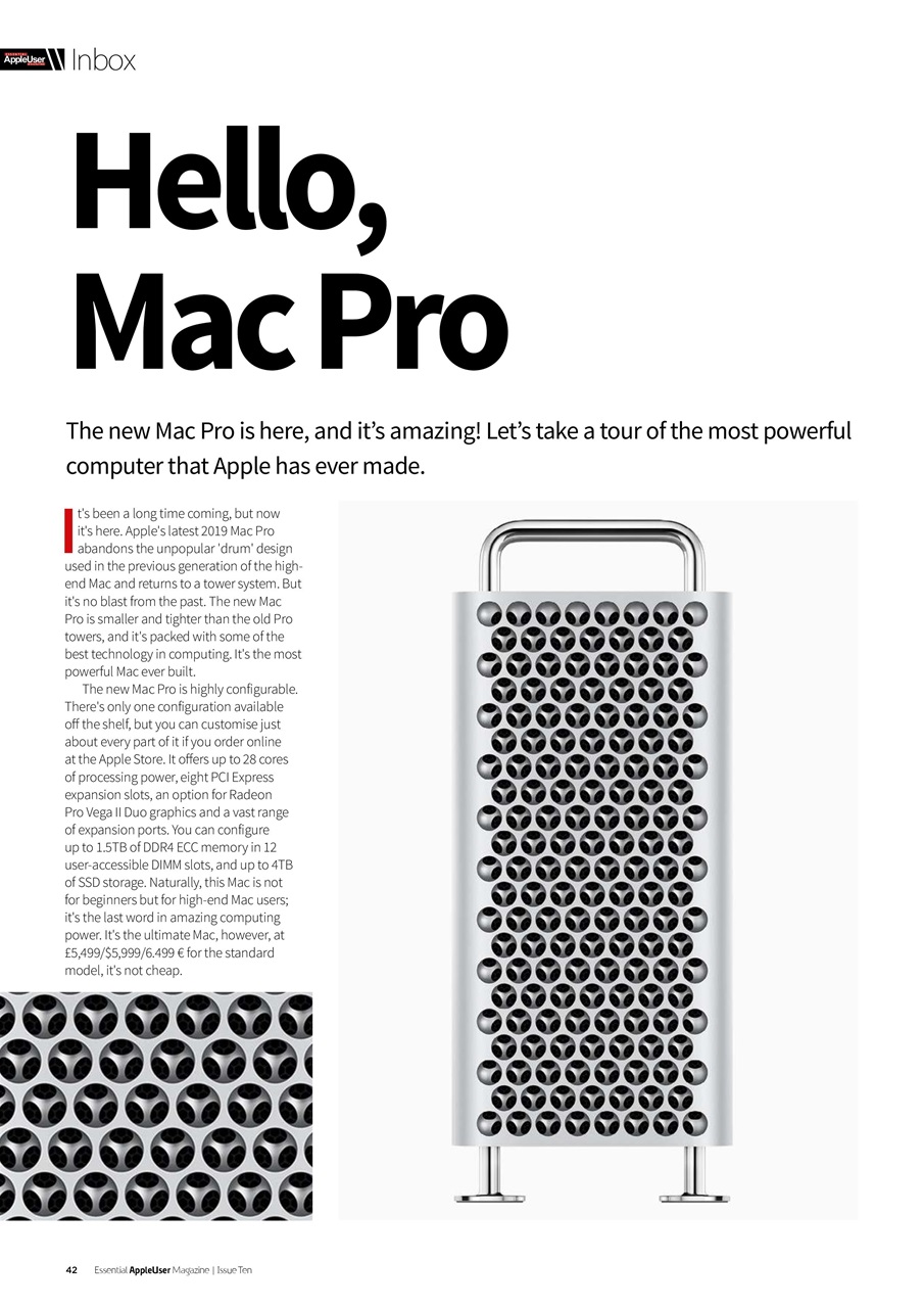 Essential Apple User Preview Pages