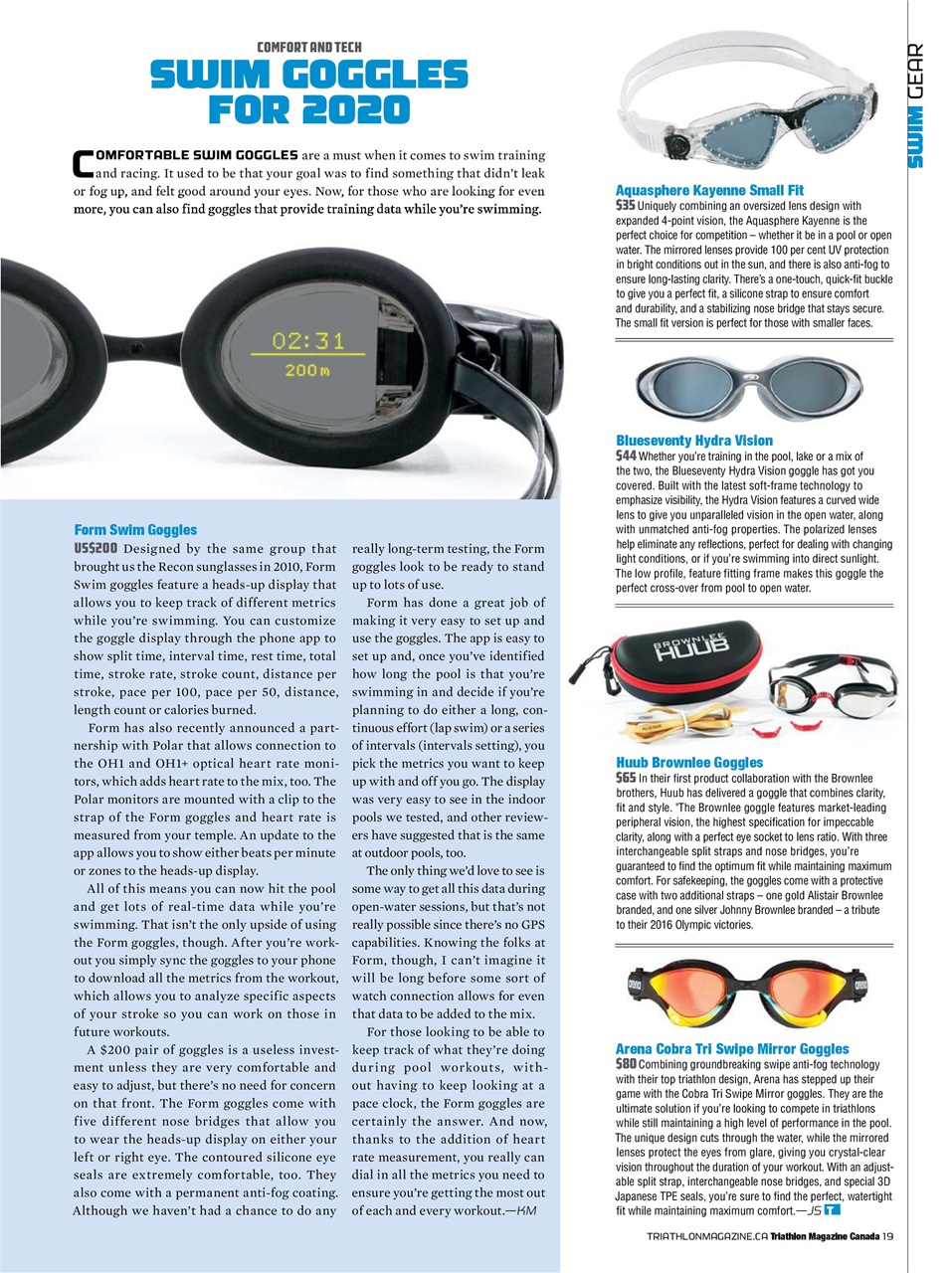 Triathlon Magazine Canada Preview Pages