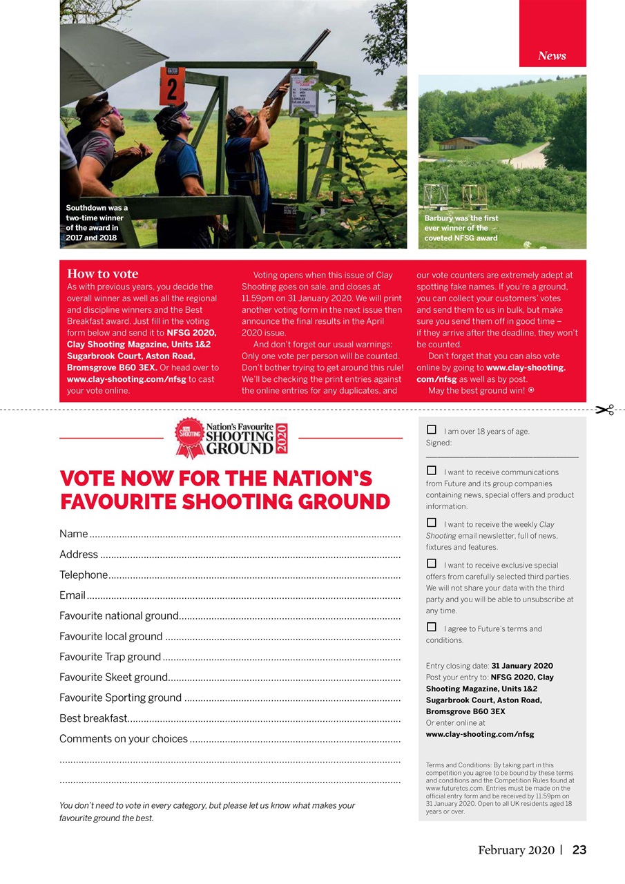 Clay Shooting Preview Pages