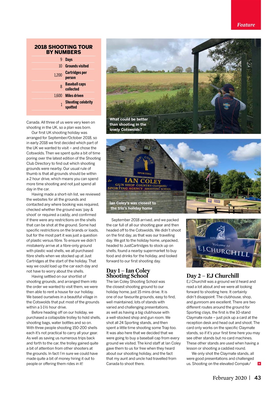 Clay Shooting Preview Pages