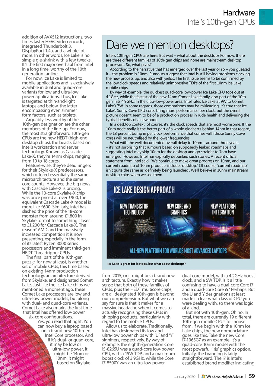 Windows Help & Advice Preview Pages