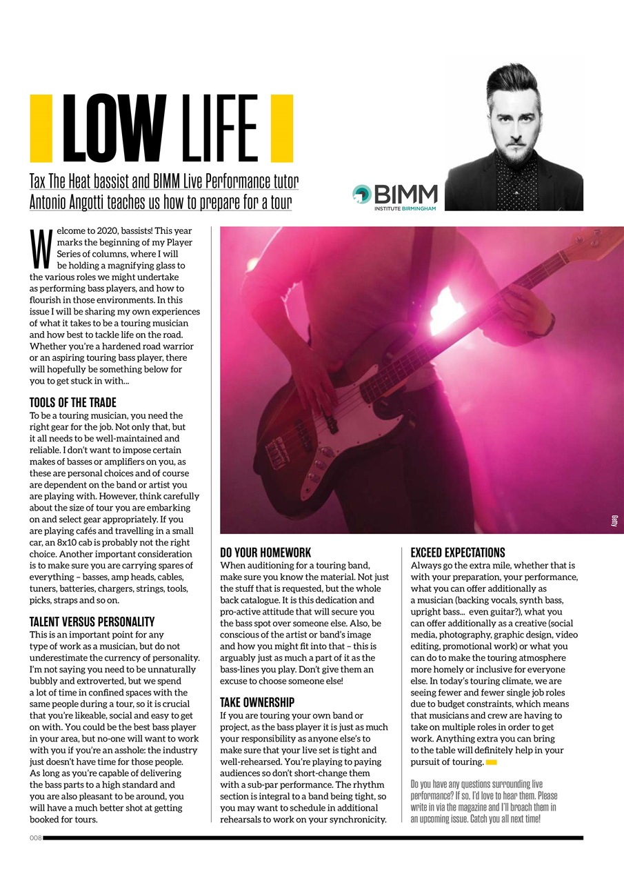Bass Player UK Preview Pages
