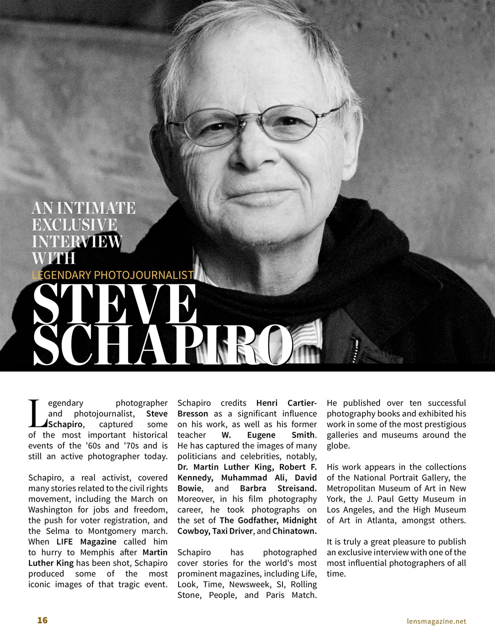 Lens Magazine Preview Pages