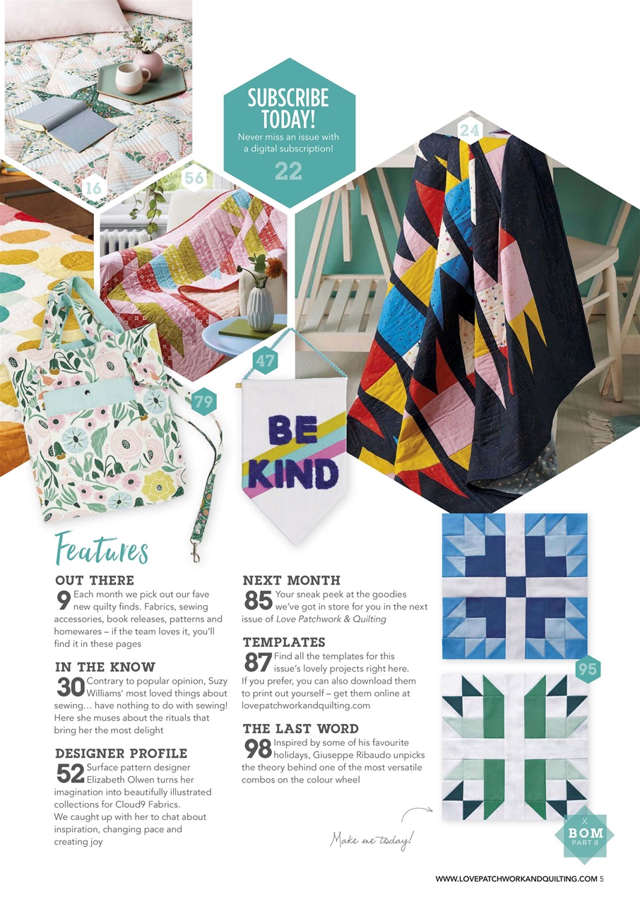 Love Patchwork & Quilting Preview Pages