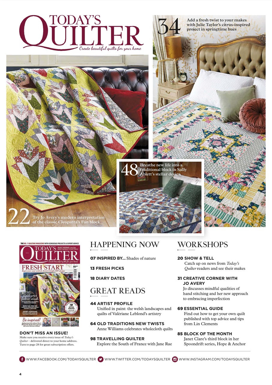 Today’s Quilter Preview Pages