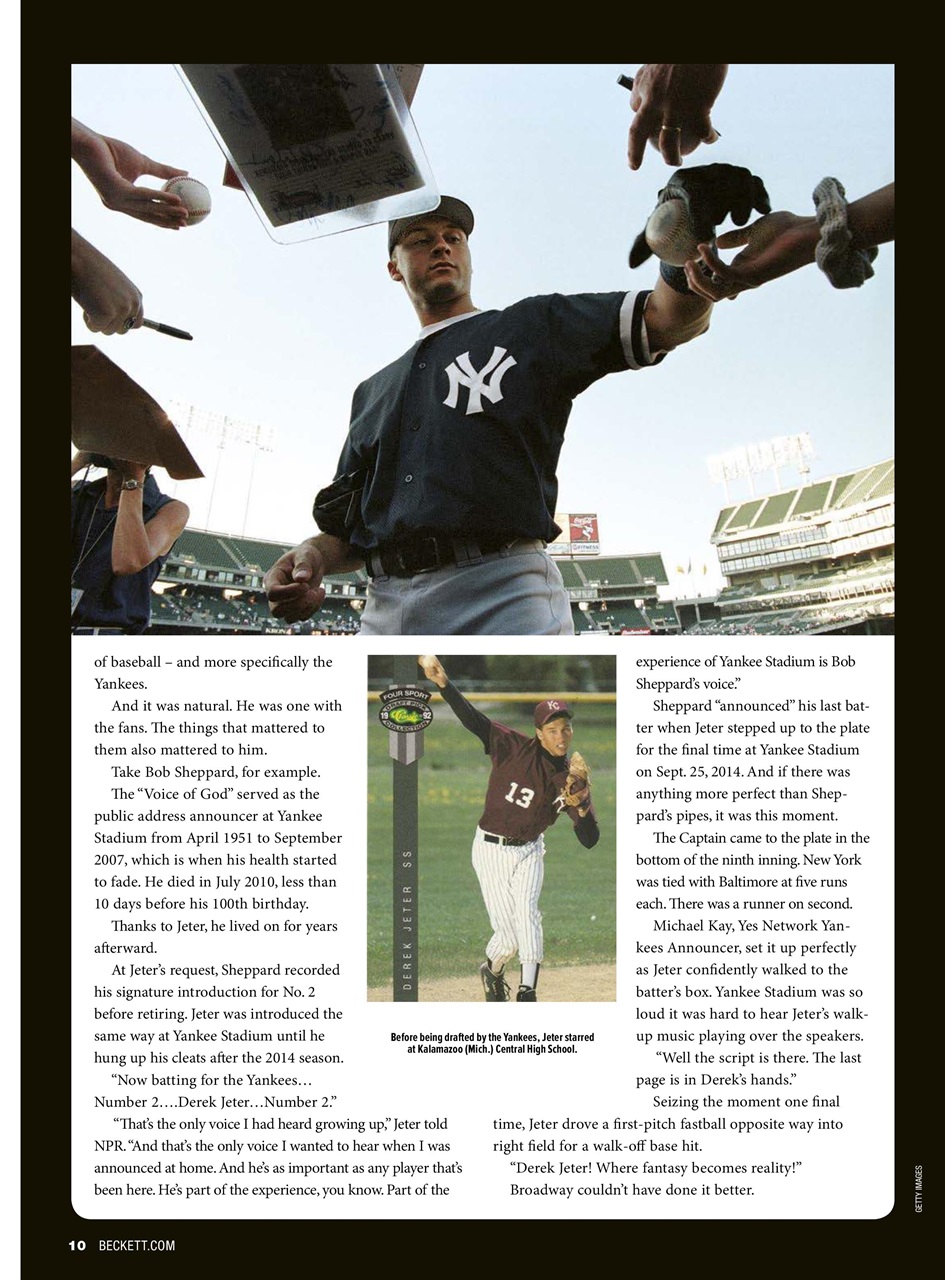 Beckett Baseball Magazine Preview Pages