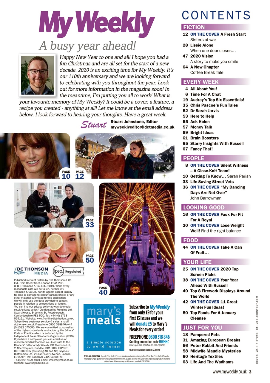 My Weekly Preview Pages