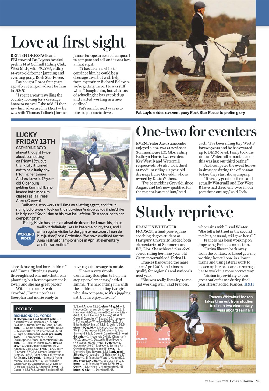 Horse & Hound Preview Pages