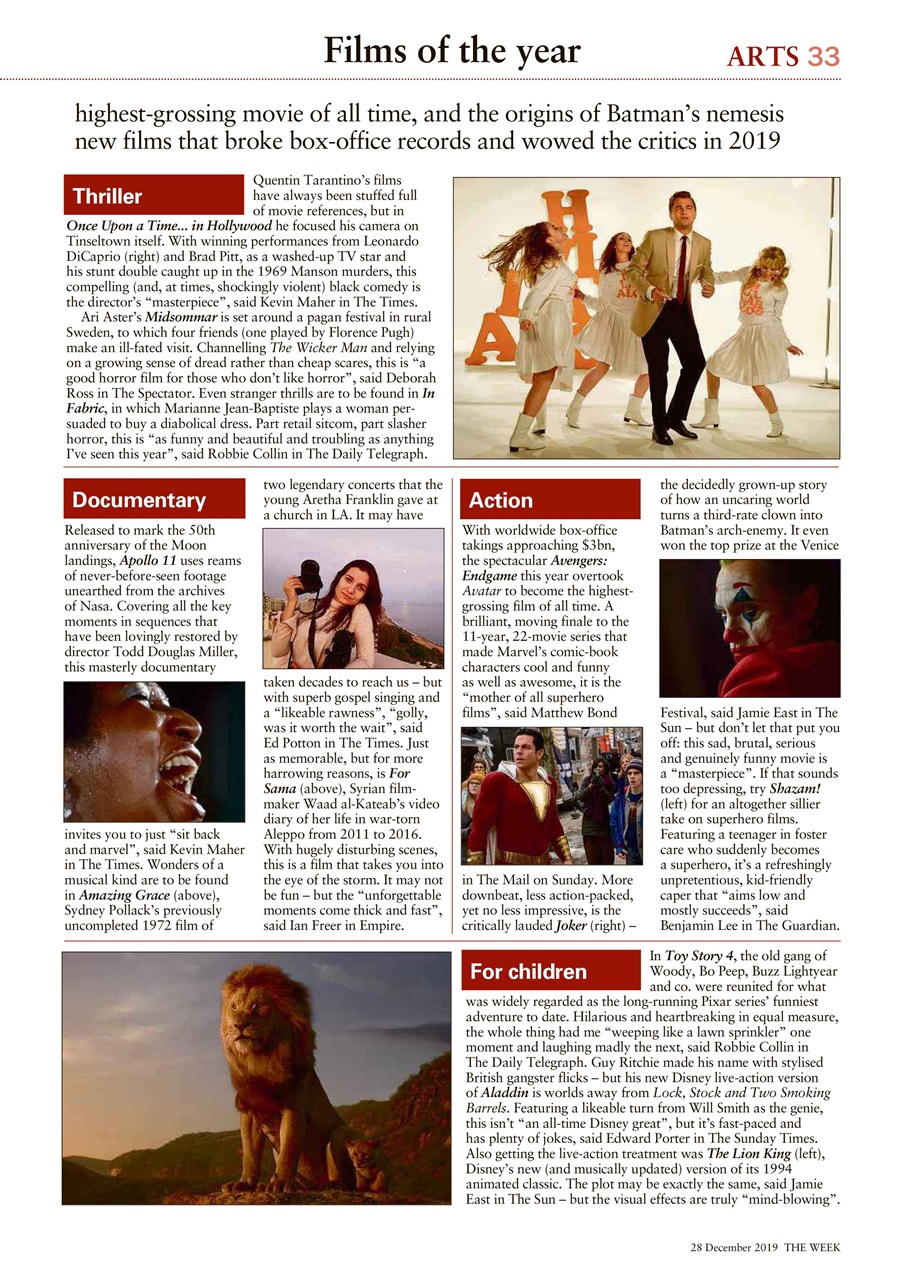 The Week Preview Pages