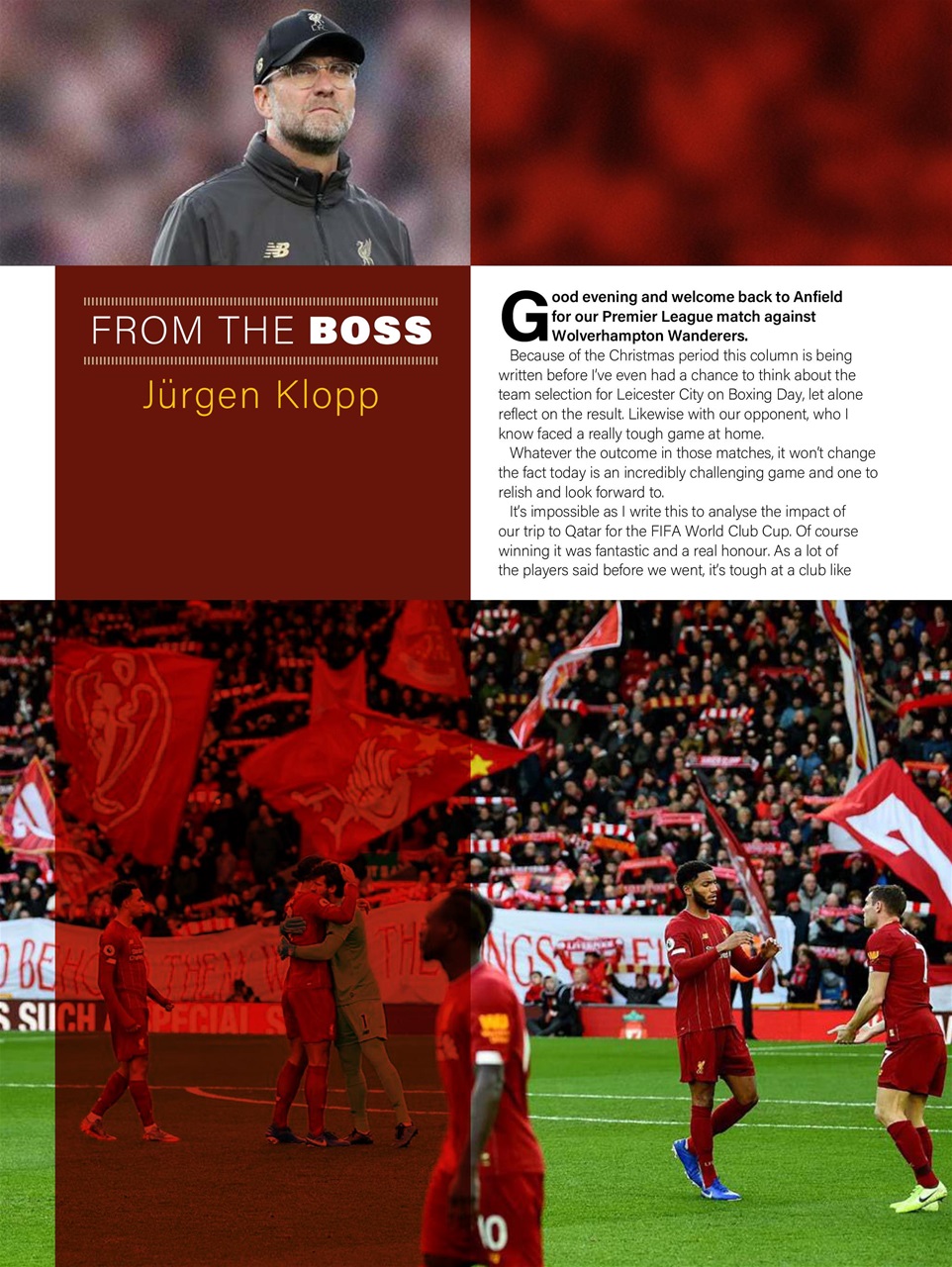 Liverpool FC Programmes Preview Pages