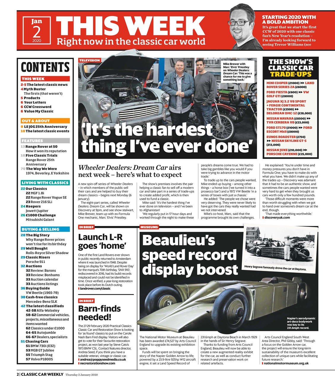 Classic Car Weekly Preview Pages