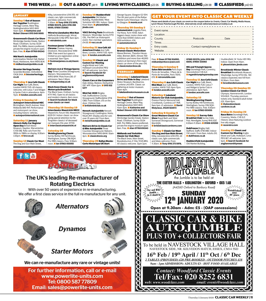 Classic Car Weekly Preview Pages