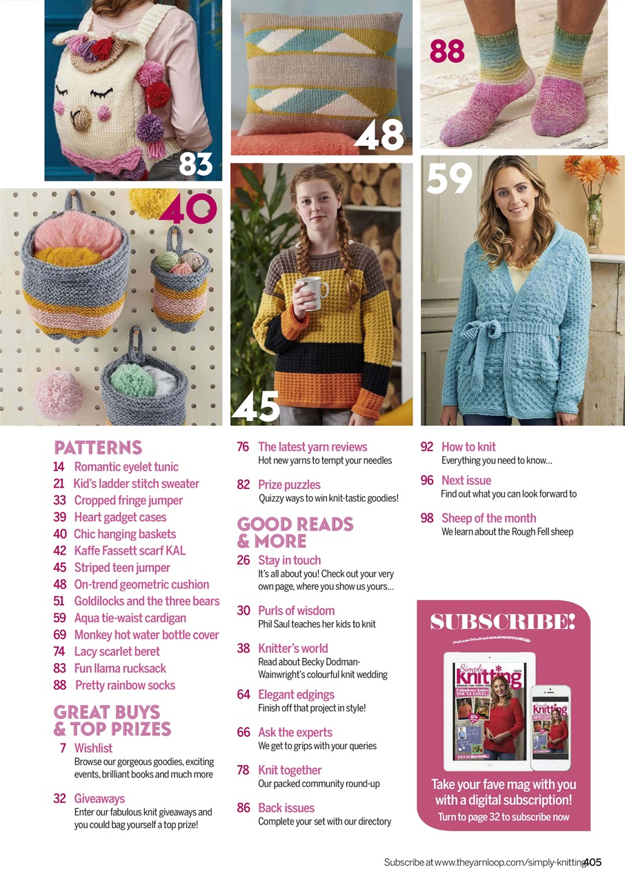 Simply Knitting Preview Pages