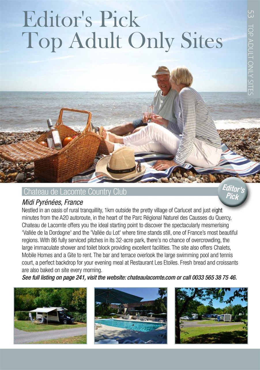 Campsite Finder Preview Pages