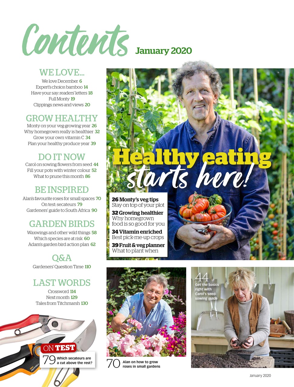 BBC Gardeners’ World Magazine Preview Pages