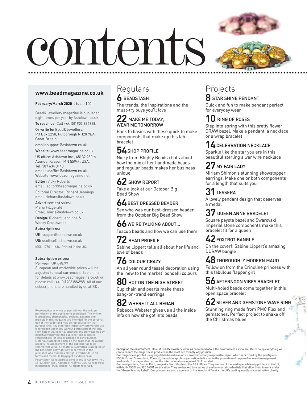 Bead & Jewellery Magazine Preview Pages