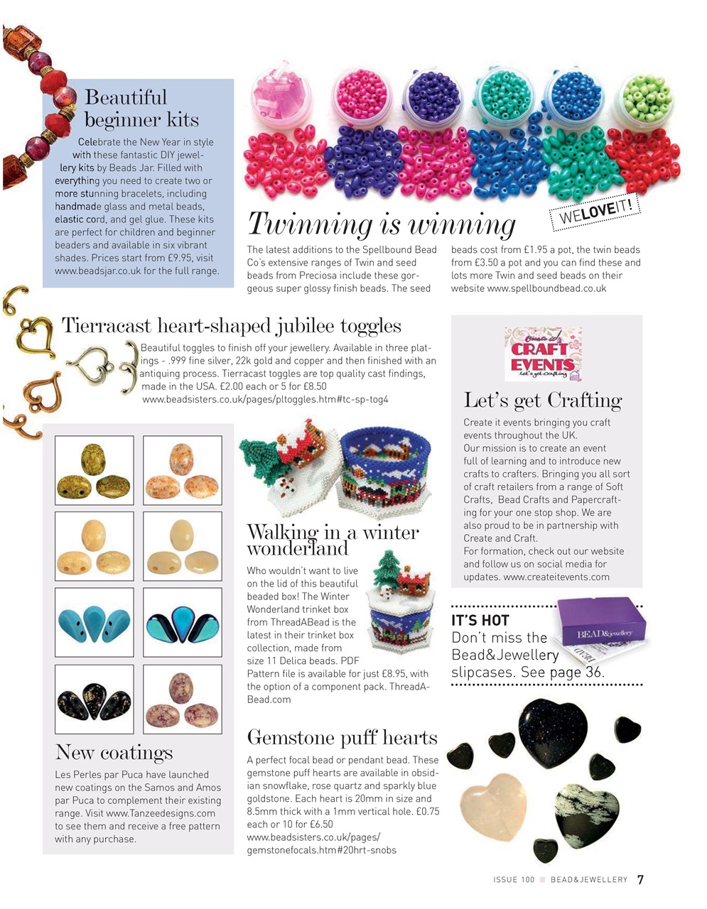 Bead & Jewellery Magazine Preview Pages