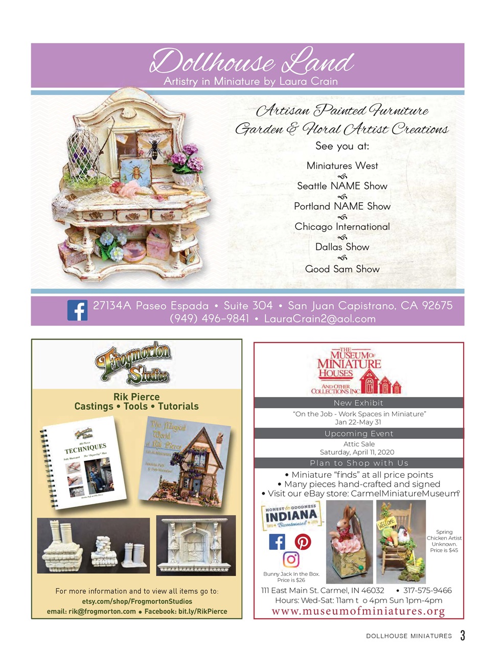 Dollhouse Miniatures Preview Pages